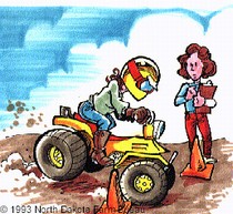 Practicing ATV safety