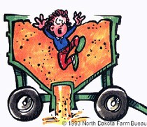 Gravity wagon danger