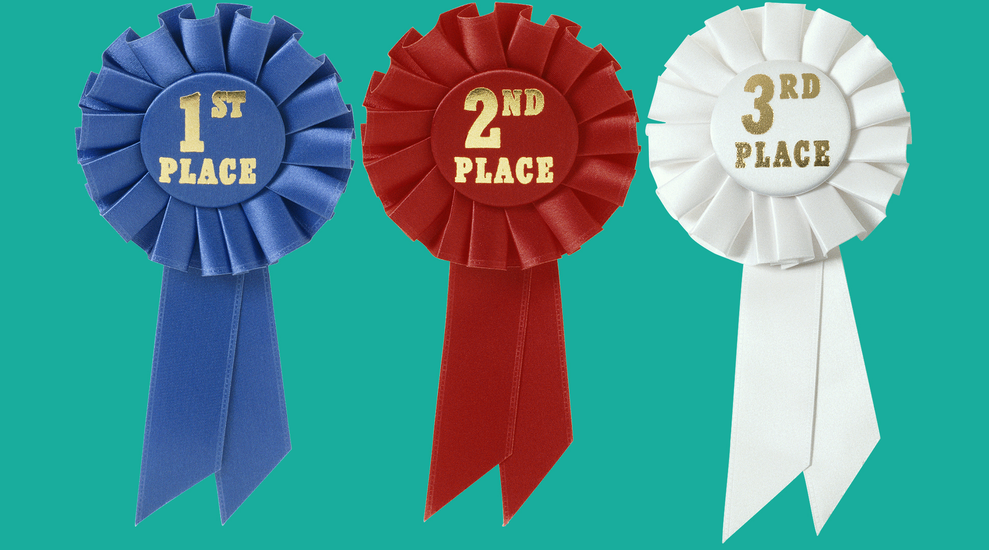 printable first second third place ribbon