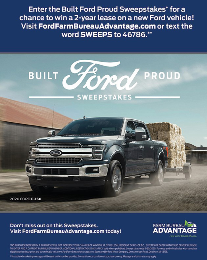 Enter the Built Ford Proud Sweepstakes