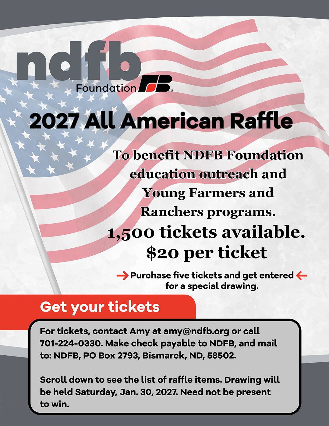 Poster of 2027 Raffle