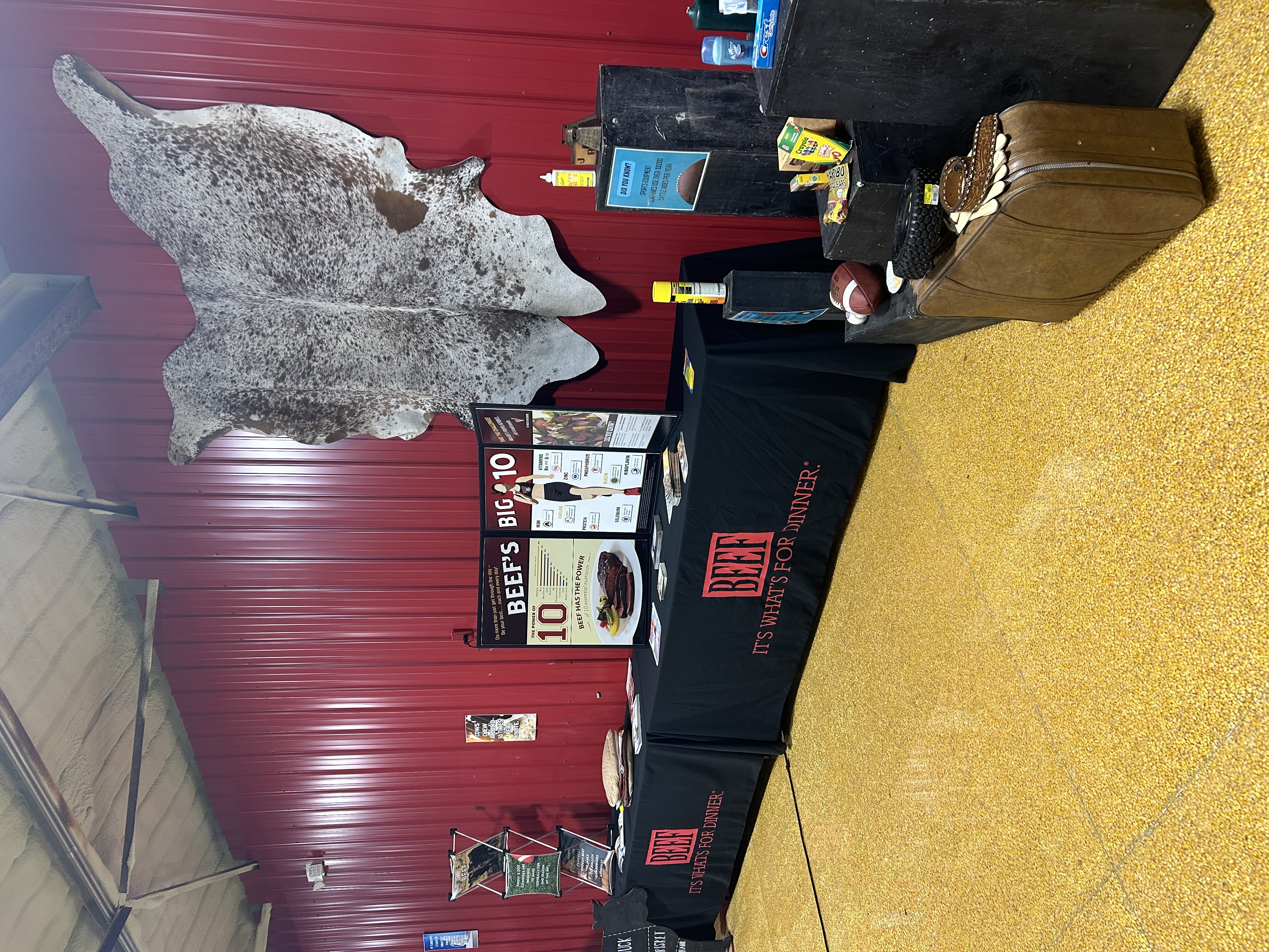 Beef display at the Ag Education Center