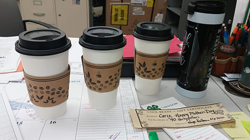Carie's coffee cups