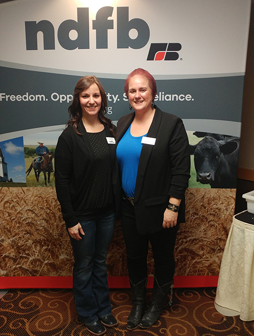 My friend, Heather and I at an NDFB conference.