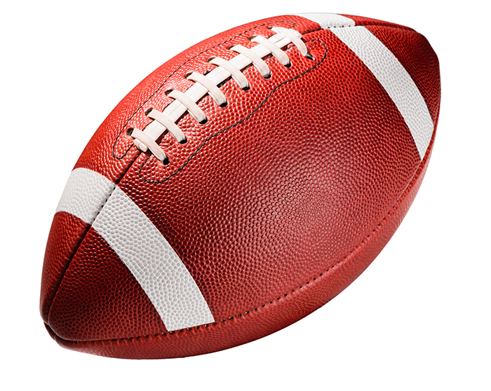 footballs are made from pig skin