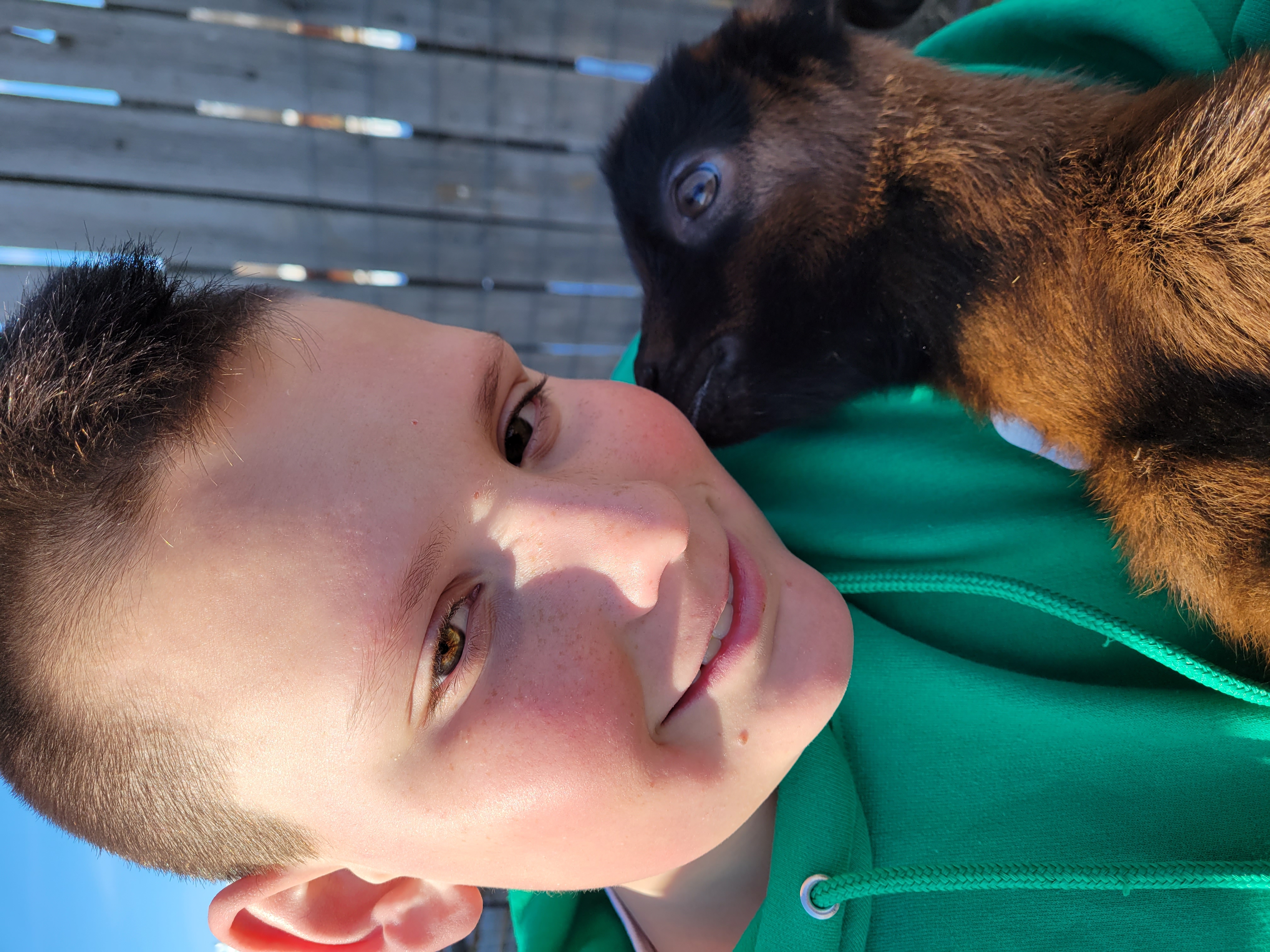 A boy and his goat