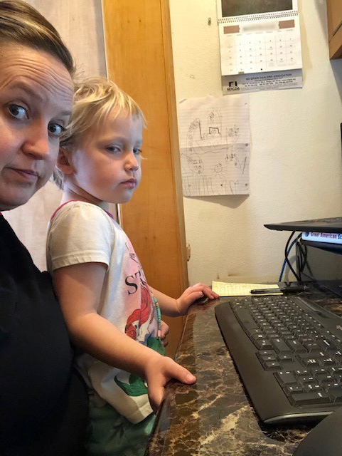 Working from home with littles is quite an experience!