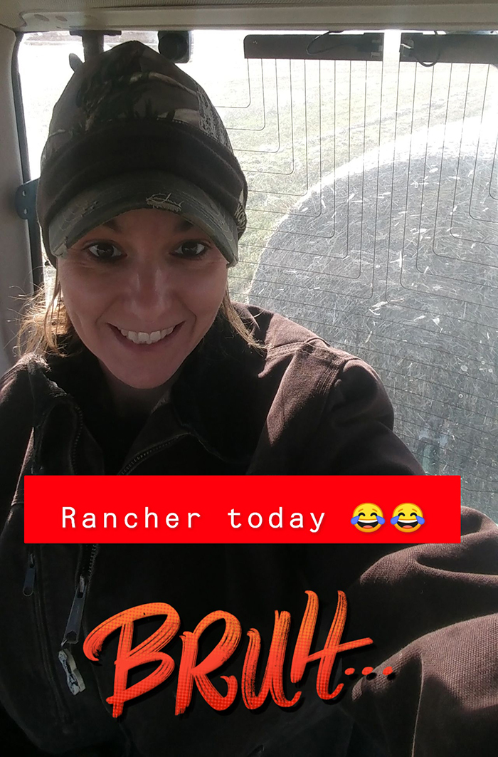 Rancher for a day - helping by hauling bales