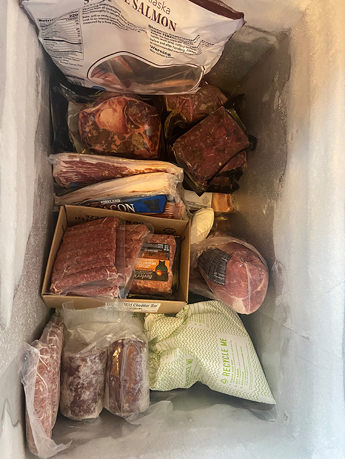 Organizing the freezer