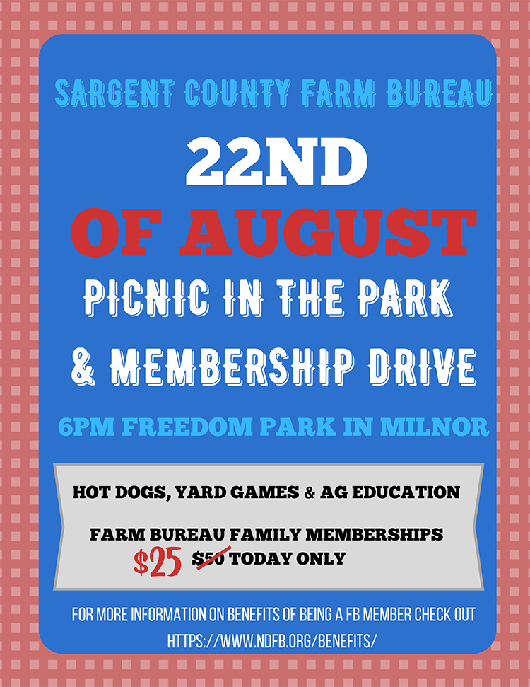 Sargent County Farm Bureau flier