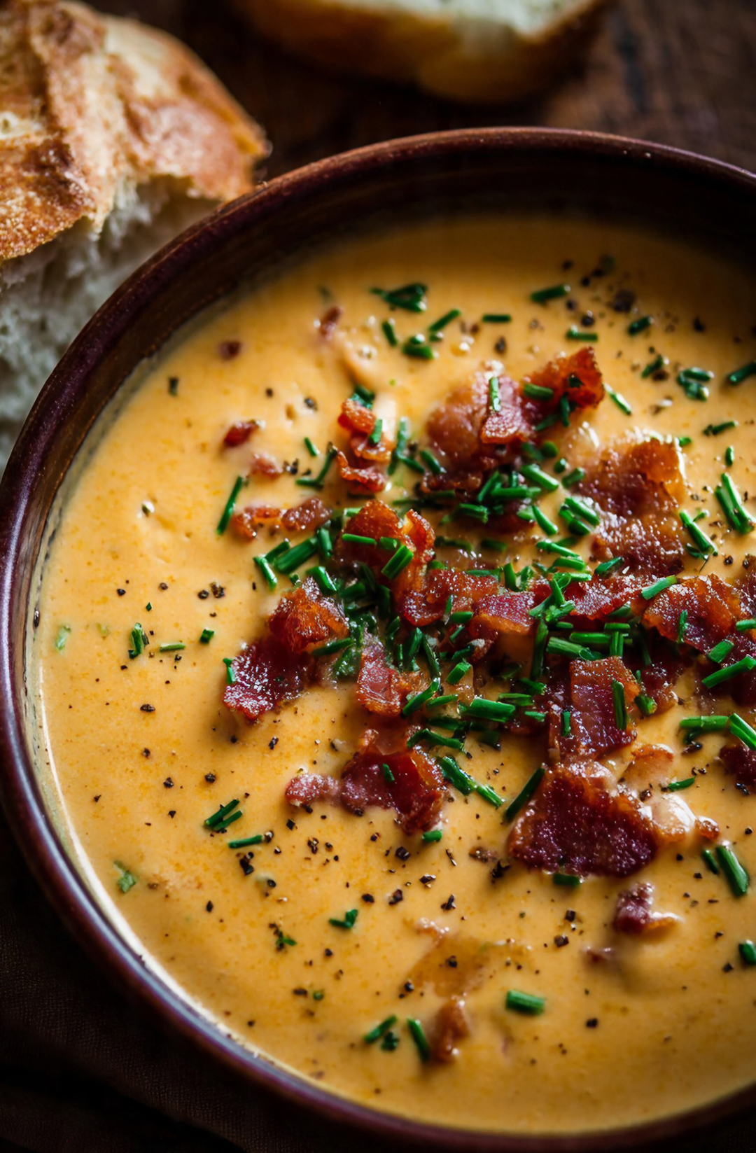 Slow Cooker Bacon Beer Cheese Soup