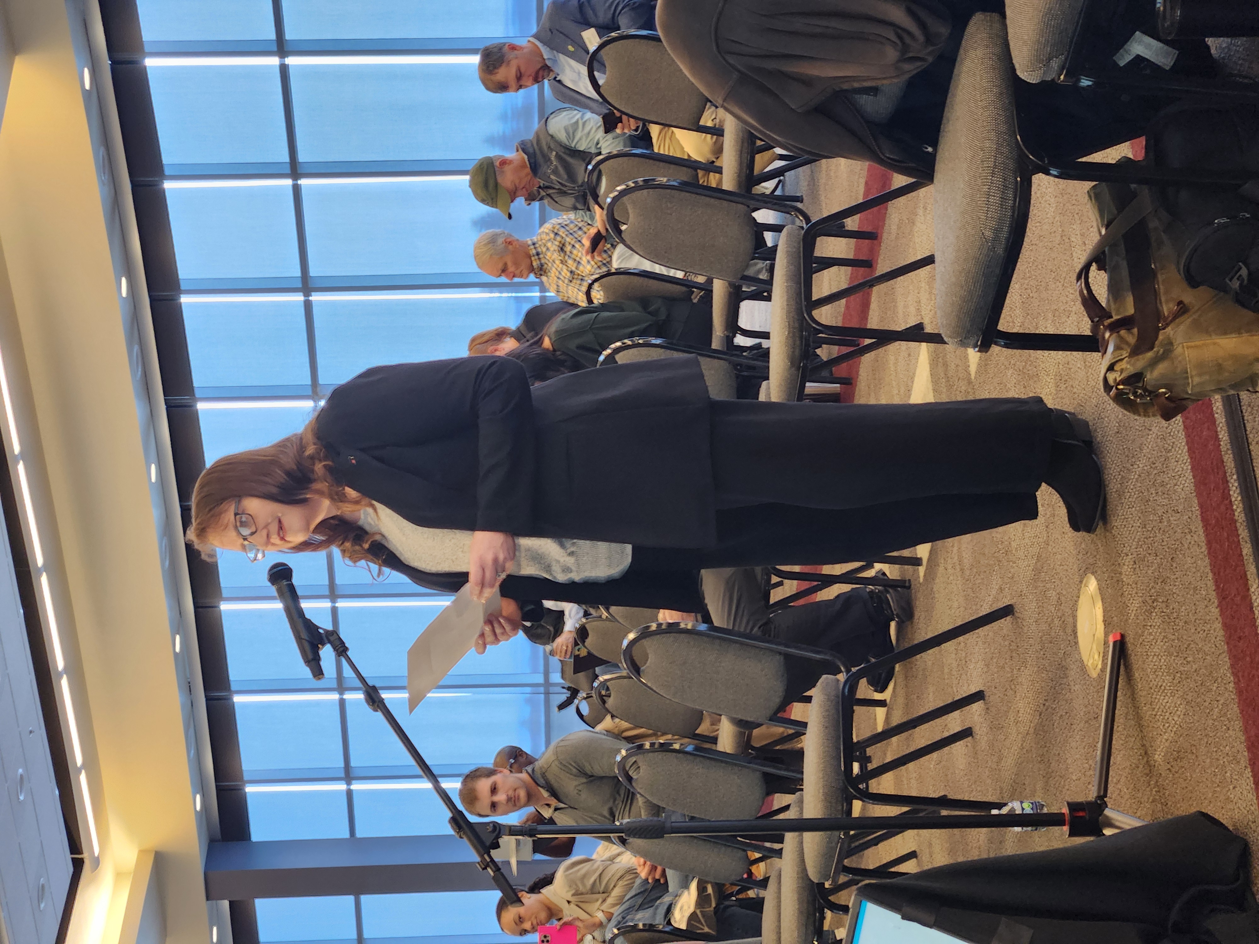 NDFB President Val Wagner speaks at WOTUS listening session
