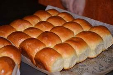 fresh-baked buns