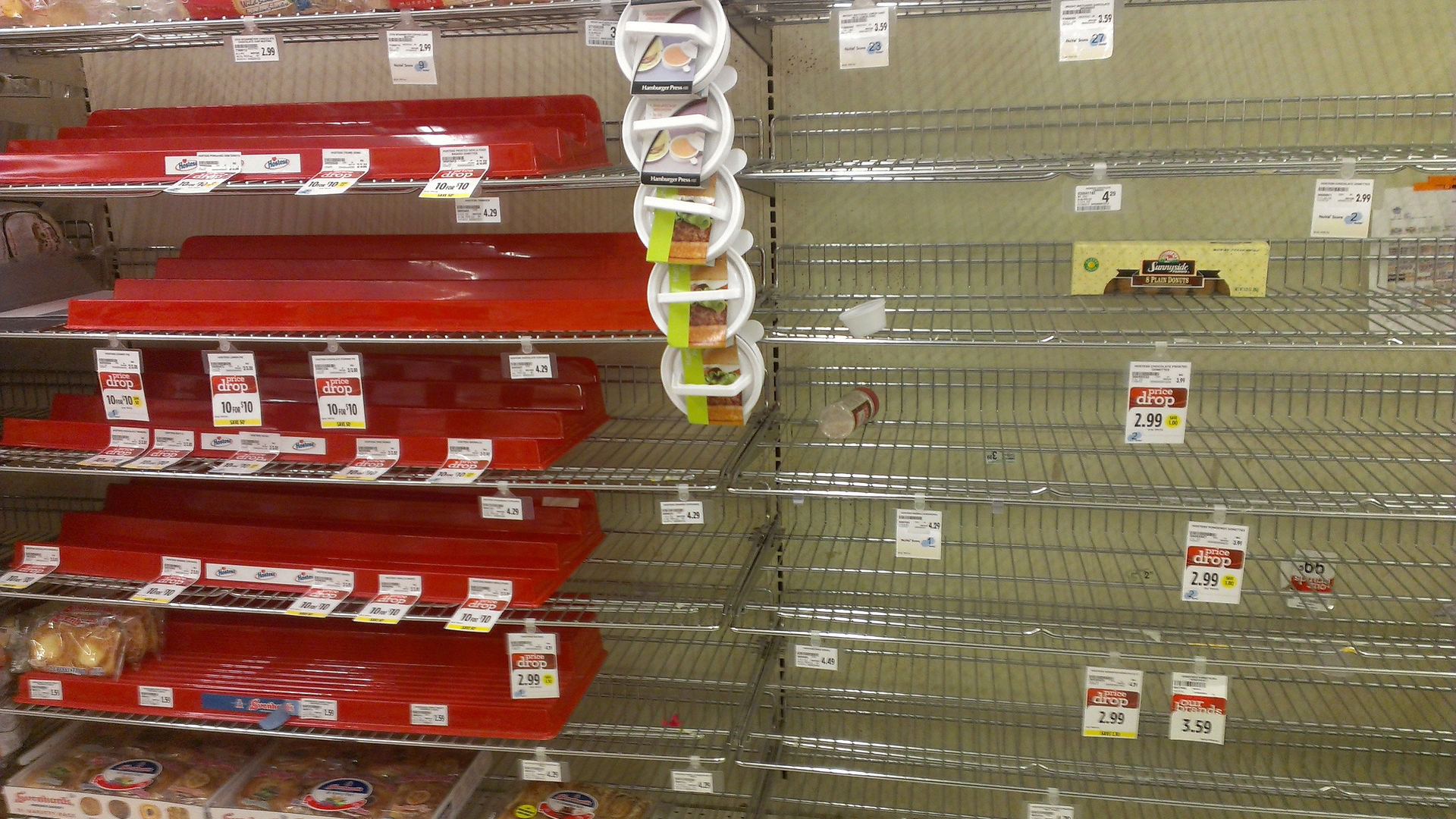 Why grocery shelves are empty