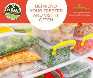 Freezer meals are a great way to reduce wasted food