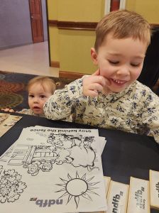 Titus and farm safety coloring Image