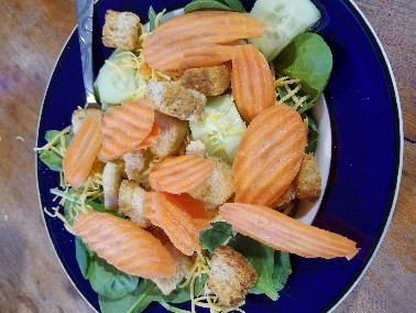 veggie-laden salad